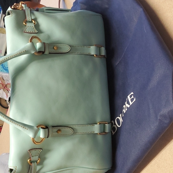 Dooney & Bourke Aqua Florentine Leather Large Bag - Picture 6 of 12